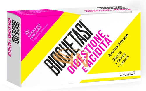 Biochetasi Digestione e Acidita' 20 compresse masticabili aroma limone
