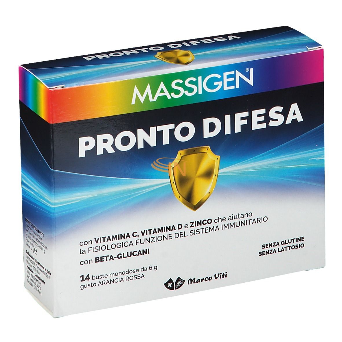 Massigen Pronto Difesa Integratore Alimentare 14 Bustine Arancia Rossa