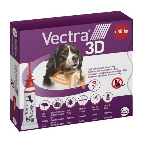Ceva Vectra 3D Pipette spot-on per Cani oltre i 40 kg Rosso