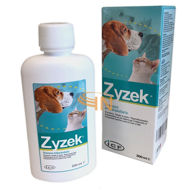 Zyzek Shampoo Antiparassitario Cani e Gatti 200 ml