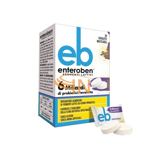 Enteroben 6 miliardi di Fermenti 20 tavolette masticabili