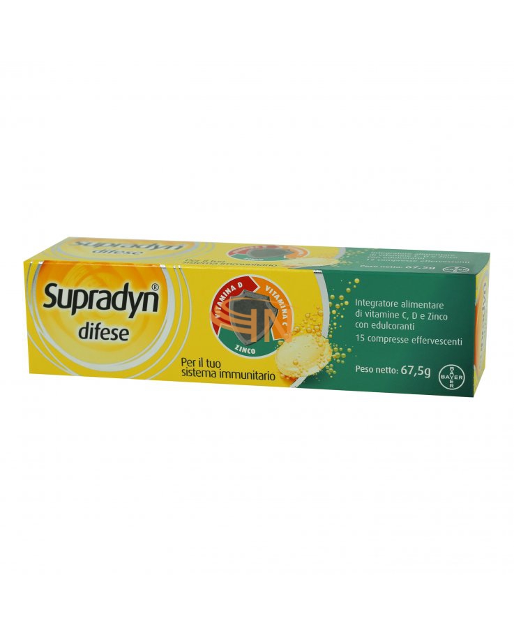 Supradyn Linea Vitamine e Minerali Difese Integratore 15 Compresse Effervescenti