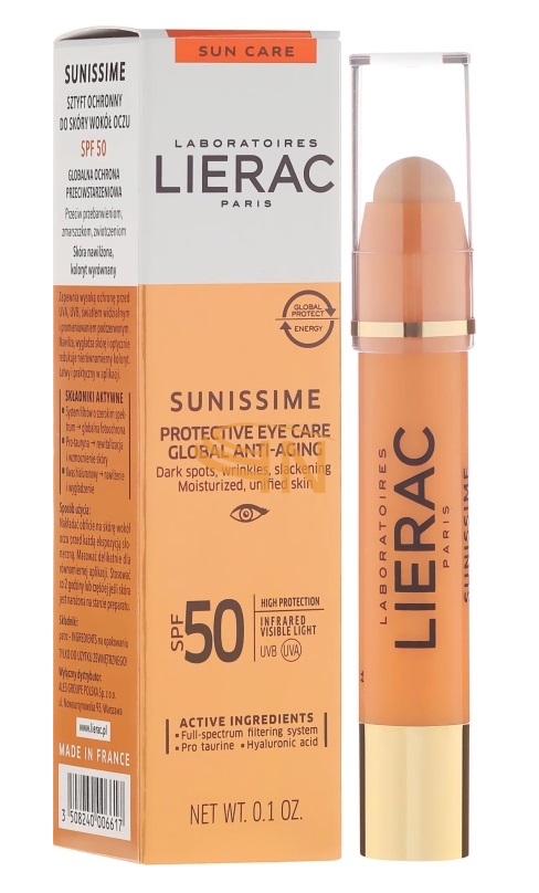 Lierac Sole Sunissime SPF50 Energizzante Anti-Age Contorno Occhi
