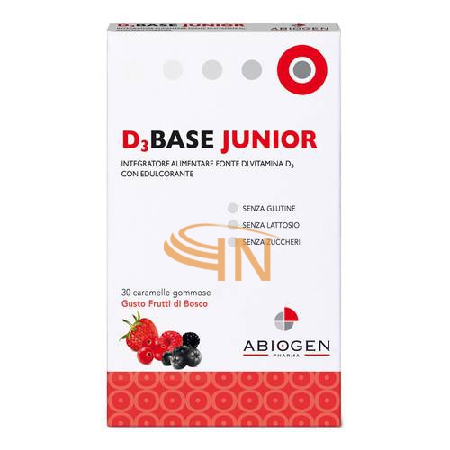 D3base Junior 30 Caramelle Frutti Bosco