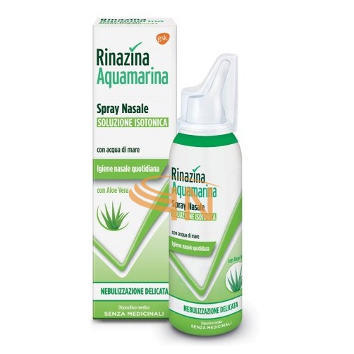 Rinazina Aquamarina spray nasale isotonico con Aloe 100 ml