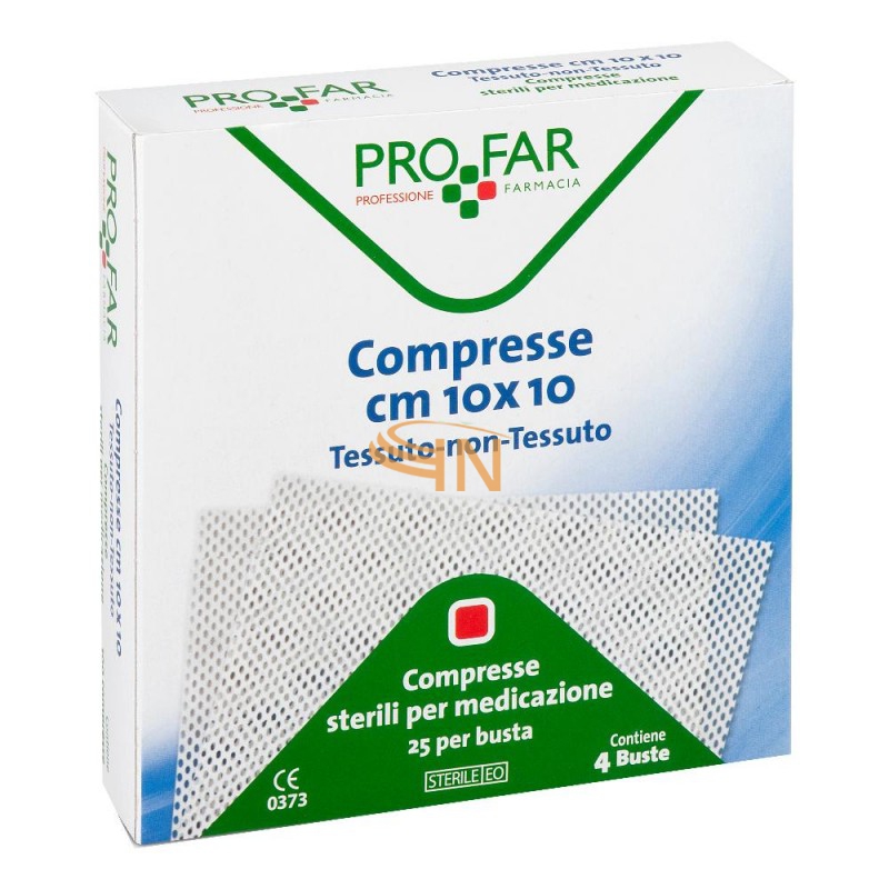 Medicazione Garza in Tnt 10x10cm 100 pezzi