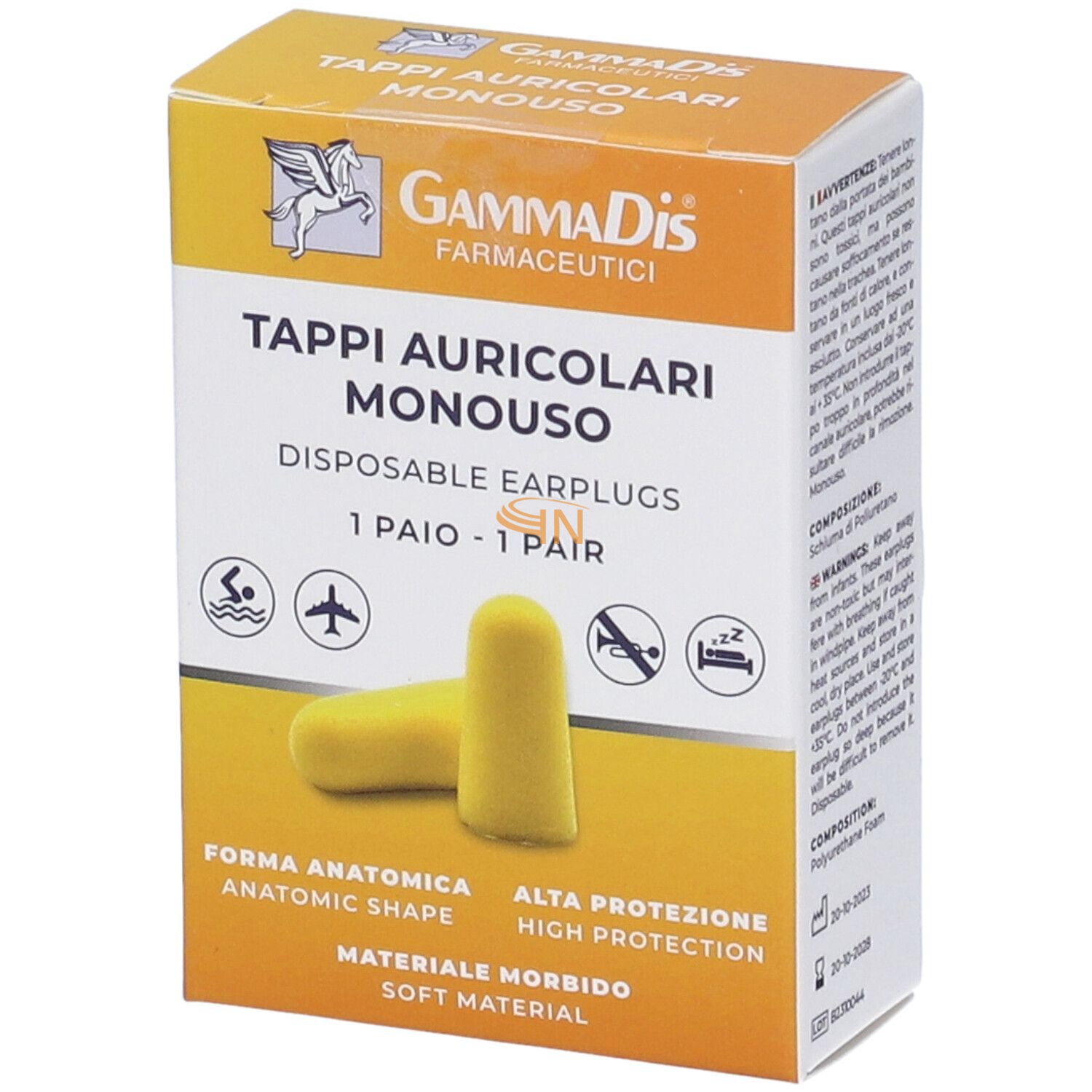 Tappo Auricolare Earplug 2 pezzi