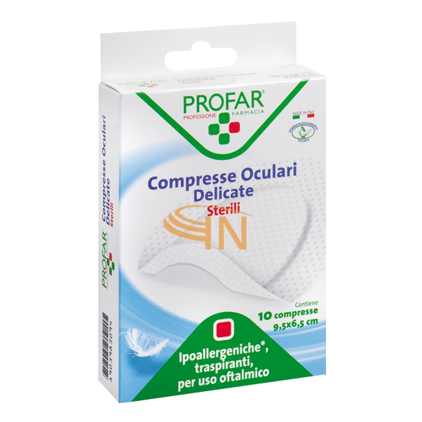 Medicazione Compresse Oculari Delicate 9,5x6,5cm