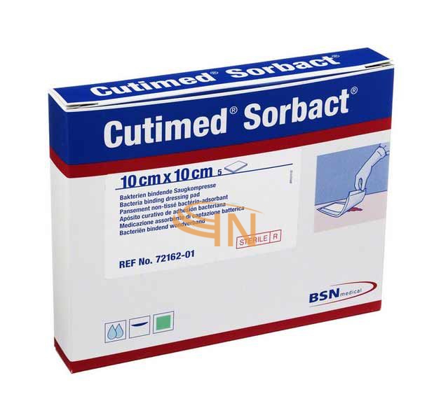 Cutimed Sorbact Medicazione 10x10 5 pezzi