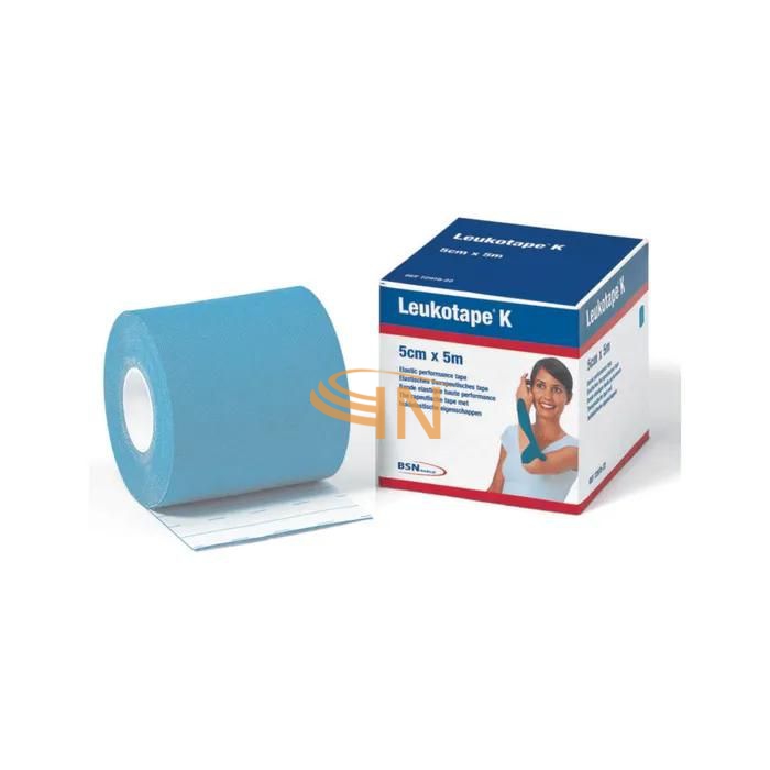 Leukotape K Taping 5x500cm Azzurro