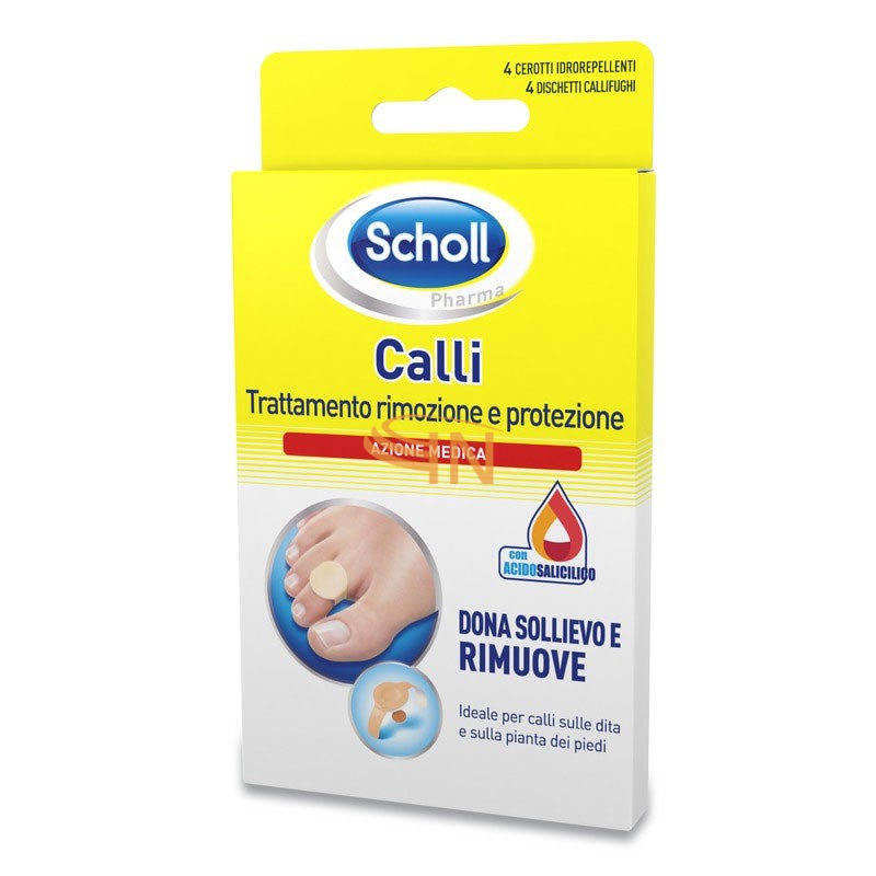 Scholl Cerotti Calli Trattamento Rimozione e protezione 4 Pezzi
