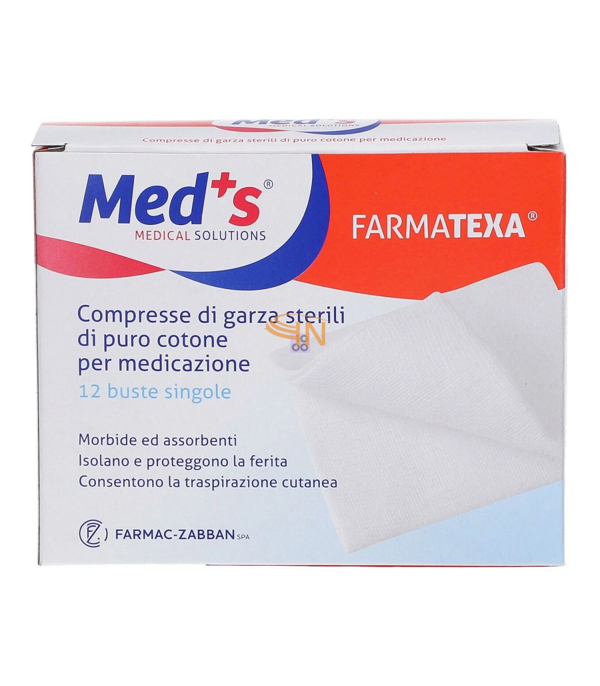 Meds Farmatexa Compressa di Garza Sterili 36x40cm 12 Buste singole