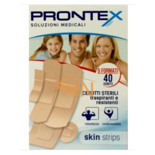 Cerotti Prontex Skin Strips Assortiti 40 Pezzi