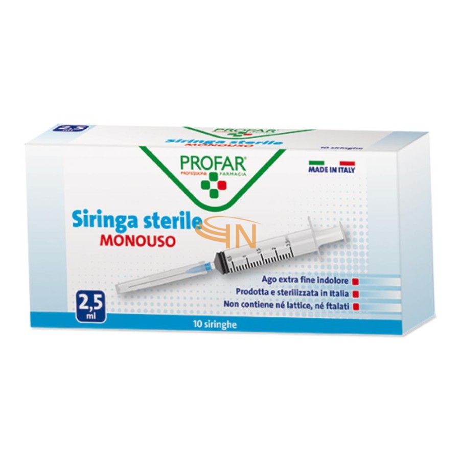 Siringa Monouso 2,5ml 10 Pezzi