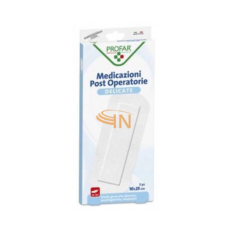 Medicazione Cerotti Med Tnt Postop 10x25cm 3 pezzi