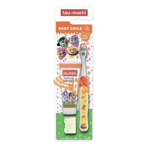 Tau Marin Baby Spazzolino + dentifricio 44 gatti