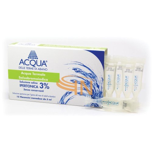 Acqua Terme di Abano Ipertonica 3% 15 flaconcini da 5 ml