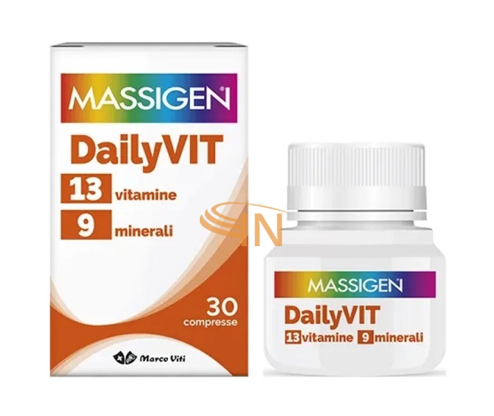 Massigen Dailyvit 13 Vitamine 9 Minerali 30 Compresse