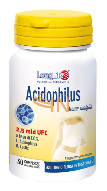 Longlife acidophilus 30 compresse masticabili