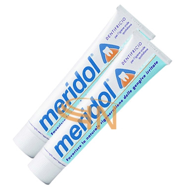 meridol Linea Igiene Dentale Quotidiana Dentifricio Gengive Irritate 2 Tubi 75ml