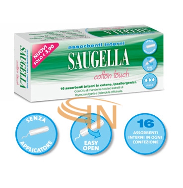 Saugella Linea Cotton Touch 16 Assorbenti Interni in Puro Cotone Normal Offerta