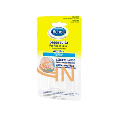 Scholl Linea Calli e Durezze Trattamento Dolore 1 Separadita Alluce in Gel