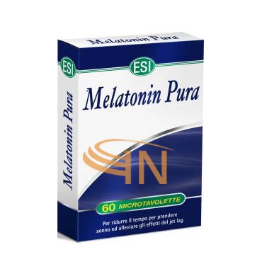 Esi Linea Sonno e Relax Melatonin Pura 1 mg Integratore 60 Microtavolette