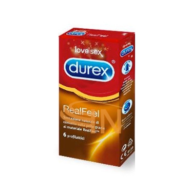 Durex Linea Feeling Contatto RealFeel Confezione con 6 Profilattici