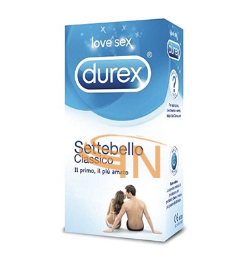 Durex Linea Classica Settebello Cassico Condom Confezione con 18 Profilattici