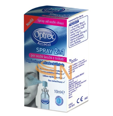 Optrex Linea Salute dell'Occhio Actimist 2 in 1 Spray Occhi Secchi 10 ml