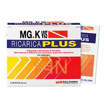 MGK VIS Linea Benessere ed Energia Ricarica Plus Integratore 14 Buste Arancia