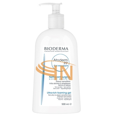 Bioderma Linea Pelli Secche Atoderm PP Gel Moussant Trattamento Detergente 500ml