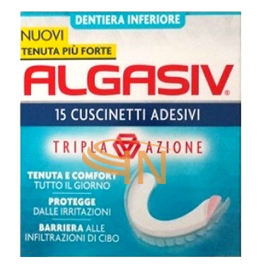 Combe Linea Protesi Dentali Algasiv 15 Cuscinetti Adesivi Protesi Inferiore