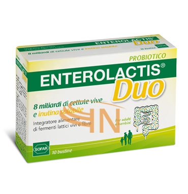 Sofar Linea Intestino Sano Enterolactis Duo Integratore Fermenti Lattici 10Buste