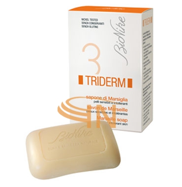 BioNike Triderm Linea Detergenza Quotidiana Sapone Solido di Marsiglia 100 g