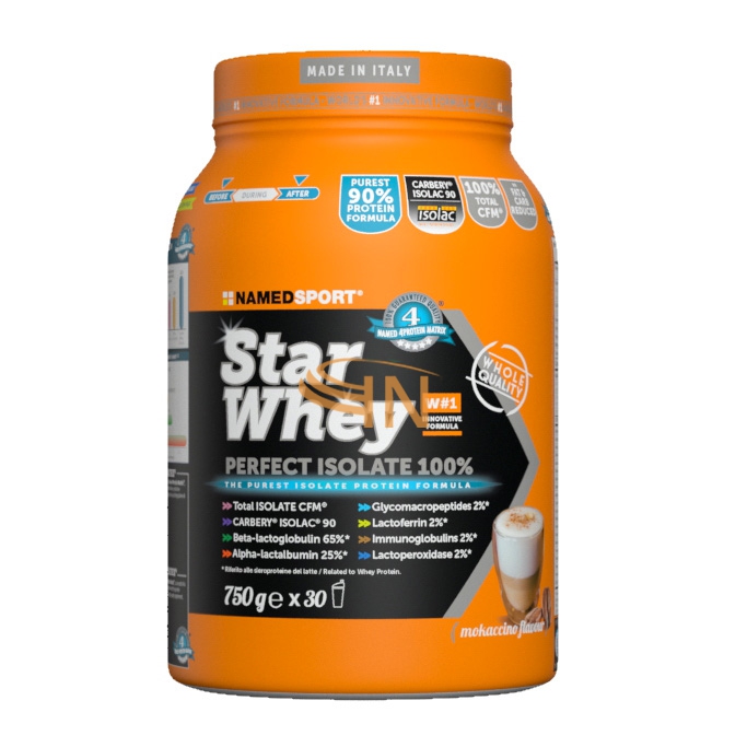 Named Linea Benessere ed Energia Star Whey Proteine Gusto Mokaccino 750 g
