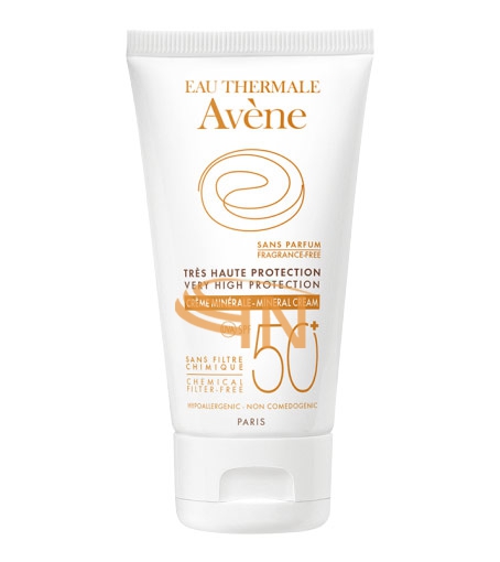 Avene Linea Solare Pelli Intolleranti SPF50+ Crema Minerale Filtri Fisici 50 ml