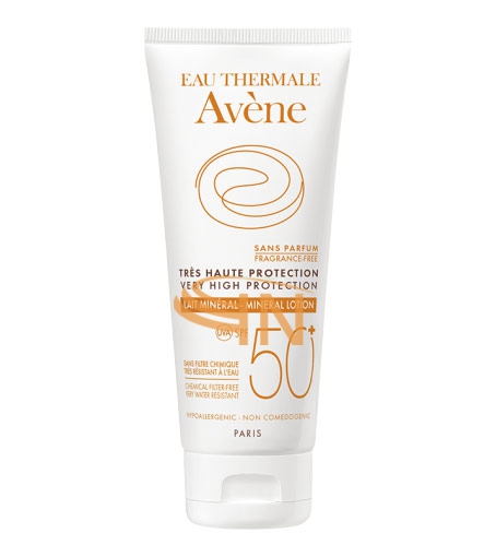 Avene Linea Solare Pelli Intolleranti SPF50+ Latte Minerale Filtri Fisici 100 ml