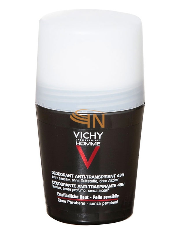 Vichy Linea Homme Deo Deodorante Uomo Roll-on 48h Pelle Sensibile 50 ml