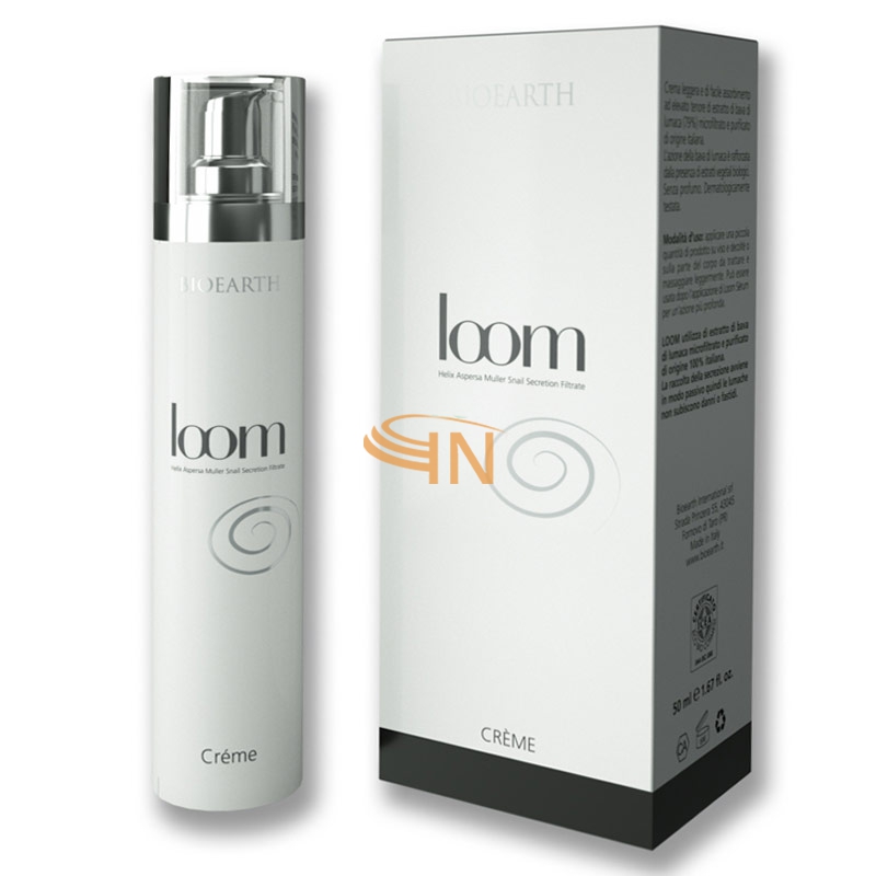 Bioearth Linea Loom Crema Viso Idratante Levigante Elasticizzante 50 ml