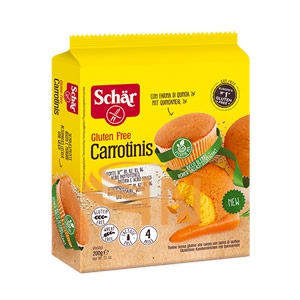 Schar Linea Dolci e Biscotti Carrotinis Tortine Morbide alla Carota 200 g