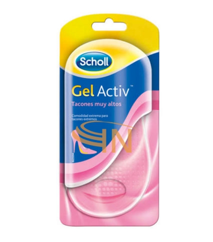 Scholl Gel Activ Trattamento Dolore 2 Solette Morbido Gel per Tacchi Alti