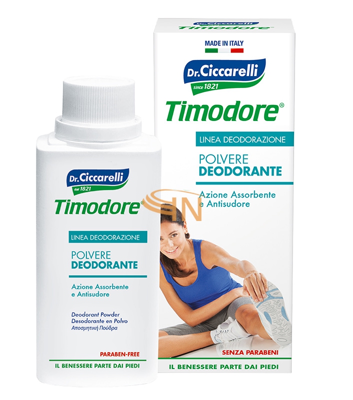 Timodore Polvere Deodorante Assorbente Antisudore 75 g