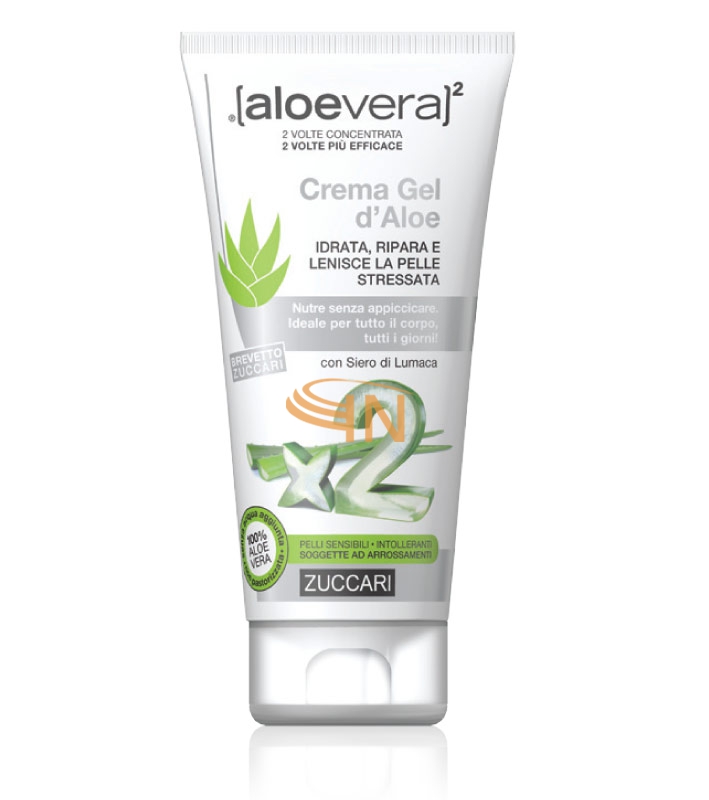 Zuccari Linea aloevera2 Crema Gel d'Aloe Lenitivo Pelle Stressata 150 ml