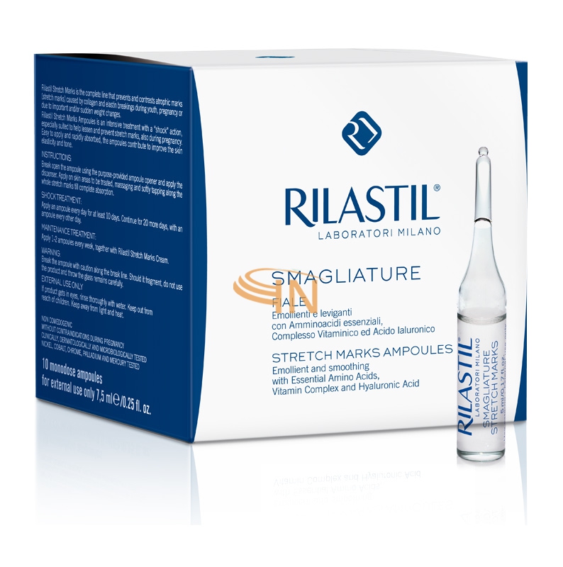 Rilastil Linea Corpo Smagliature Trattamento Urto Localizzato 10 Fiale 5 ml