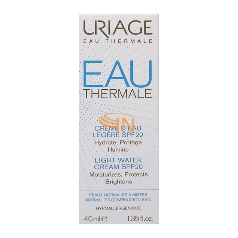 Uriage Linea Eau Thermale Crema Leggera all'Acqua SPF20 Nutriente 40 ml