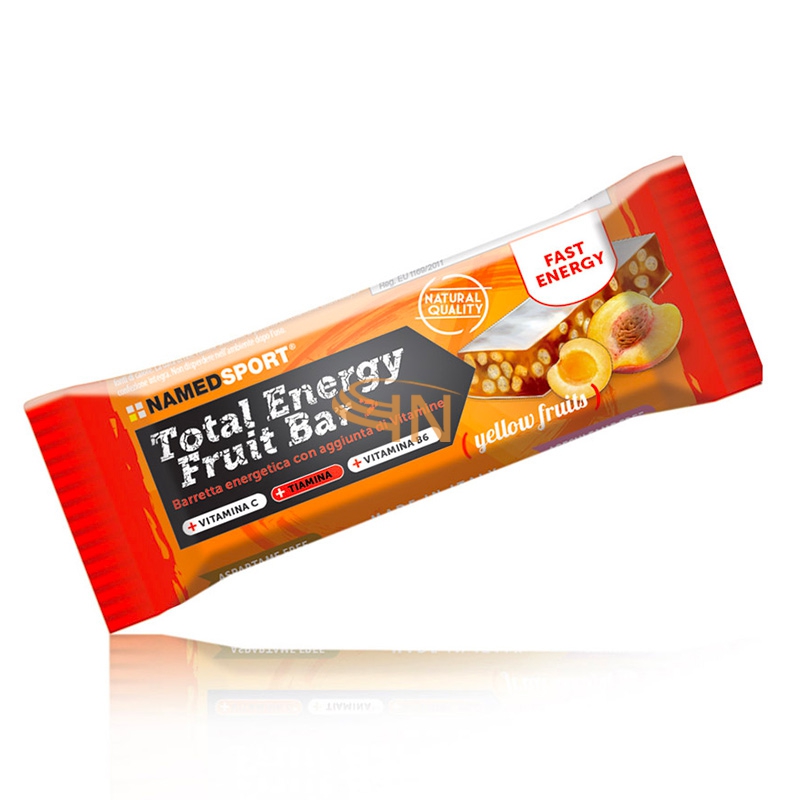 Named Sport Linea Sportivi Total Energy Fruit Bar Integratore 3x35g Frutti Giall