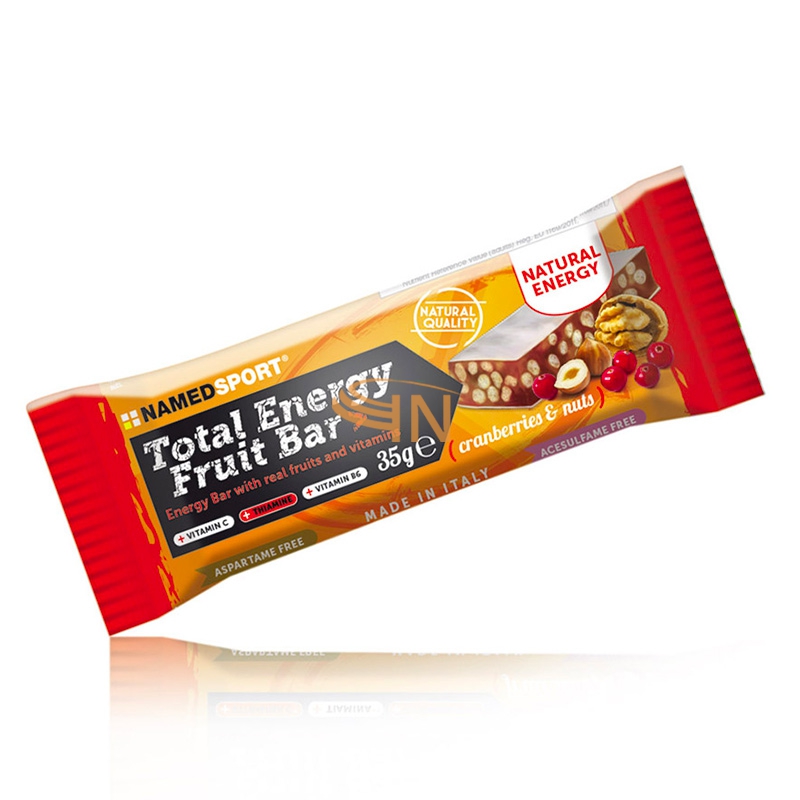 Named Sport Linea Sportivi Total Energy Fruit Bar Integratore 3x35 g Fruit Cranb