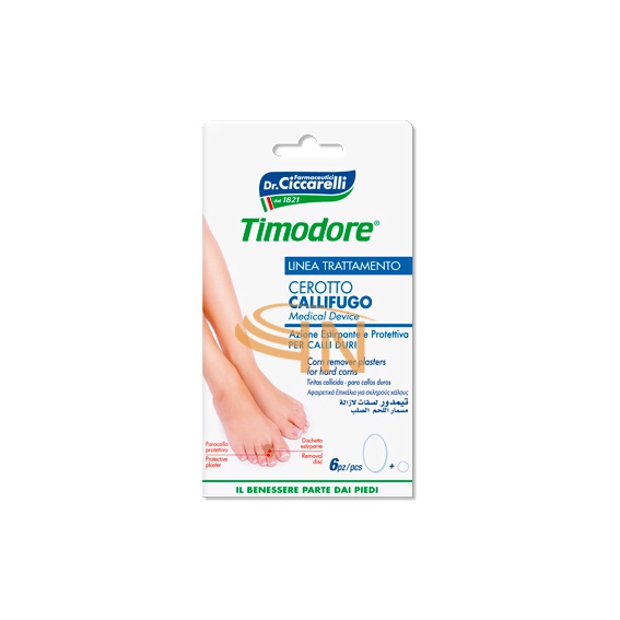 Timodore Piedi Cerotti Callifughi per Calli Duri 6 Pezzi