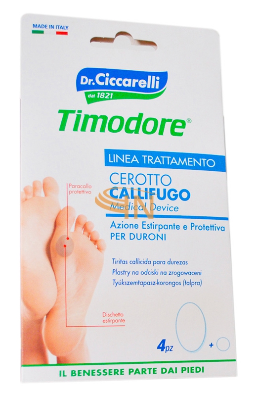 Timodore Piedi Cerotti Callifughi per Duroni 4 Pezzi